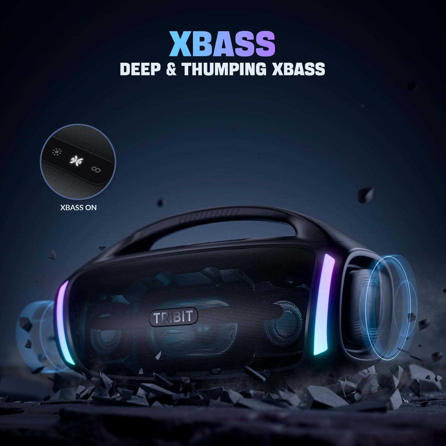 TRIBIT StormBox Blast 2 Portable Bluetooth Speaker