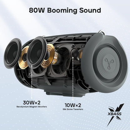 TRIBIT StormBox Lava Portable Bluetooth Speaker