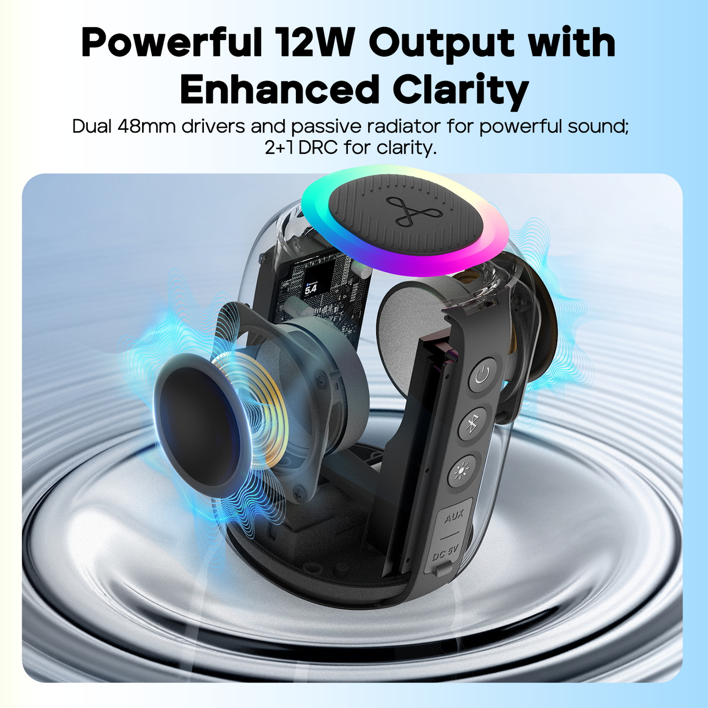 TRIBIT StormBox Mini+ Portable Bluetooth Speaker