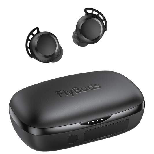 FlyBuds Wireless Earbuds, Earphones 110H Playtime Bluetooth 5.3 IPX8 Waterproof Touch Control True Wireless Bluetooth Earbuds with Mic